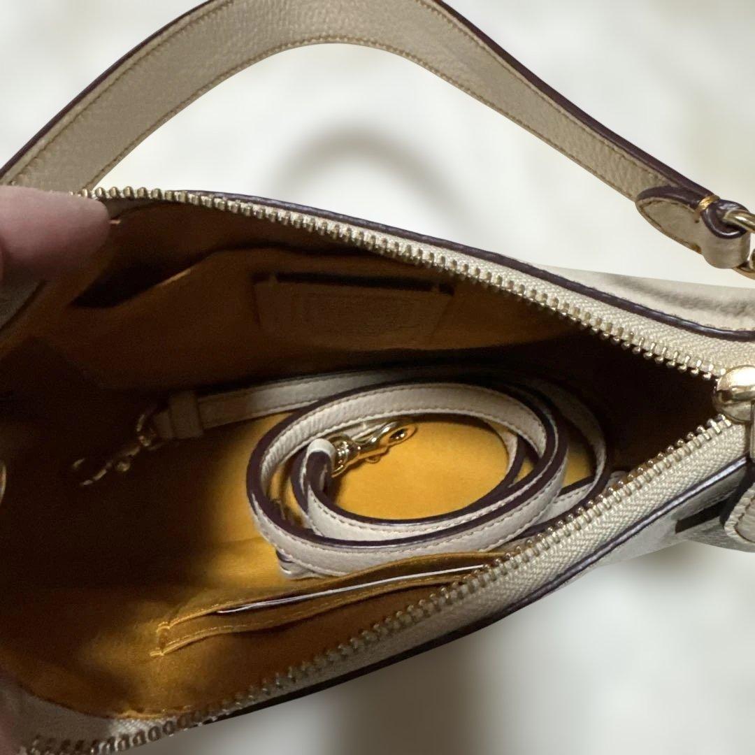 し*ま様 COACH スヌーピー ハンドバッグ ベージュ