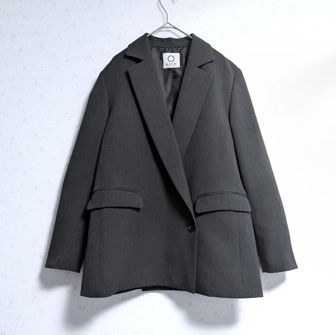 今季 マルゥ ユナイテッドアローズ バック アシンメトリー ジャケット 34