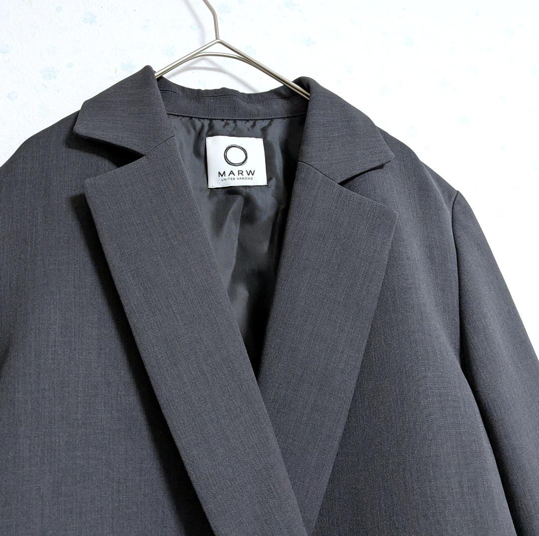 今季 マルゥ ユナイテッドアローズ バック アシンメトリー ジャケット 34