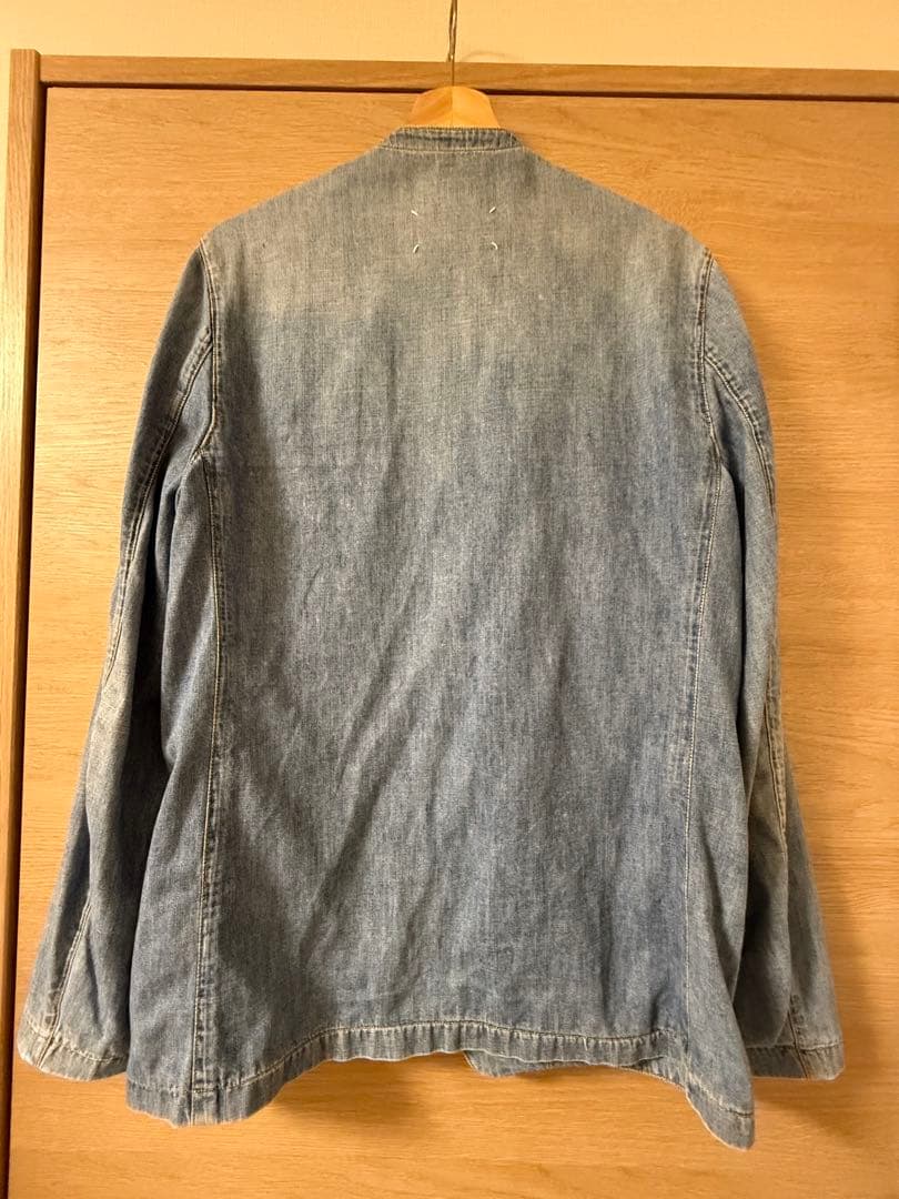 Maison Margiela マルジェラ　デニム　ノーカラージャケット 48