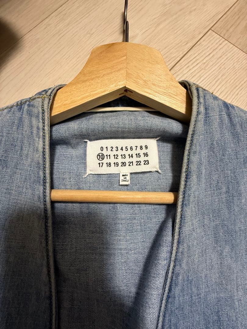 Maison Margiela マルジェラ　デニム　ノーカラージャケット 48