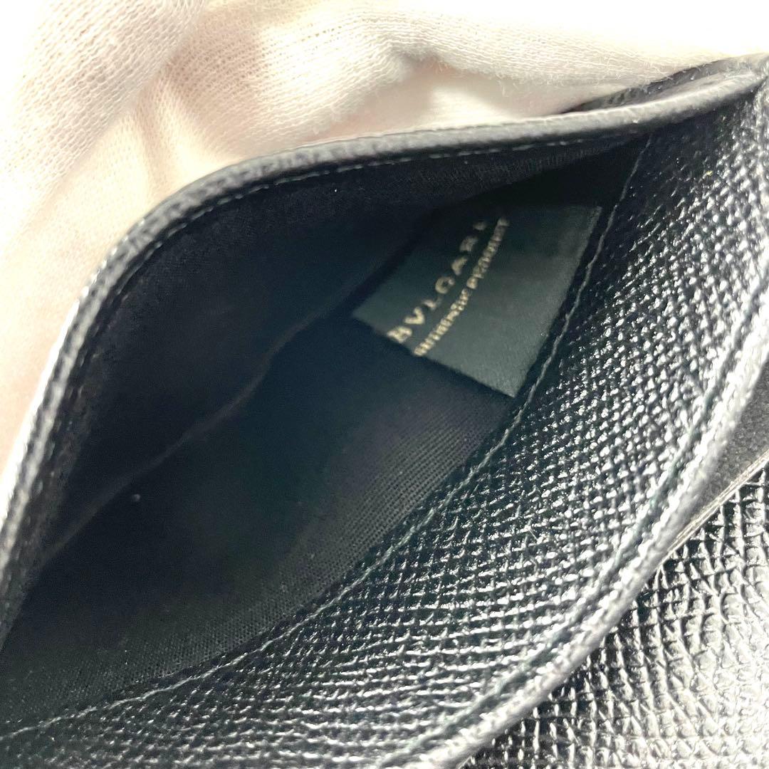 BVLGARI ブルガリ 名刺入れ カードケース レザー ブラック