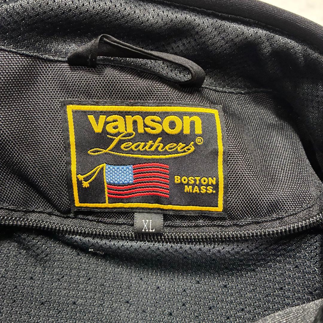 極美品/XL✨VANSON ライティングジャケット ロゴ ワンスター 近年 黒