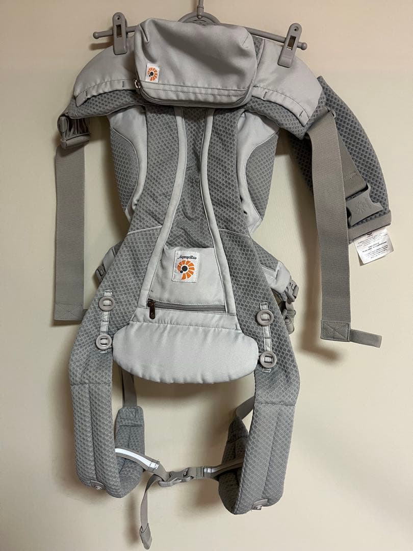 グレー メッシュ 抱っこ紐エルゴergobaby