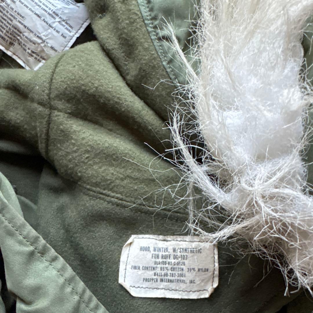 希少　XSサイズ　米軍実物　フルセット　M-65 フィッシュテールパーカー