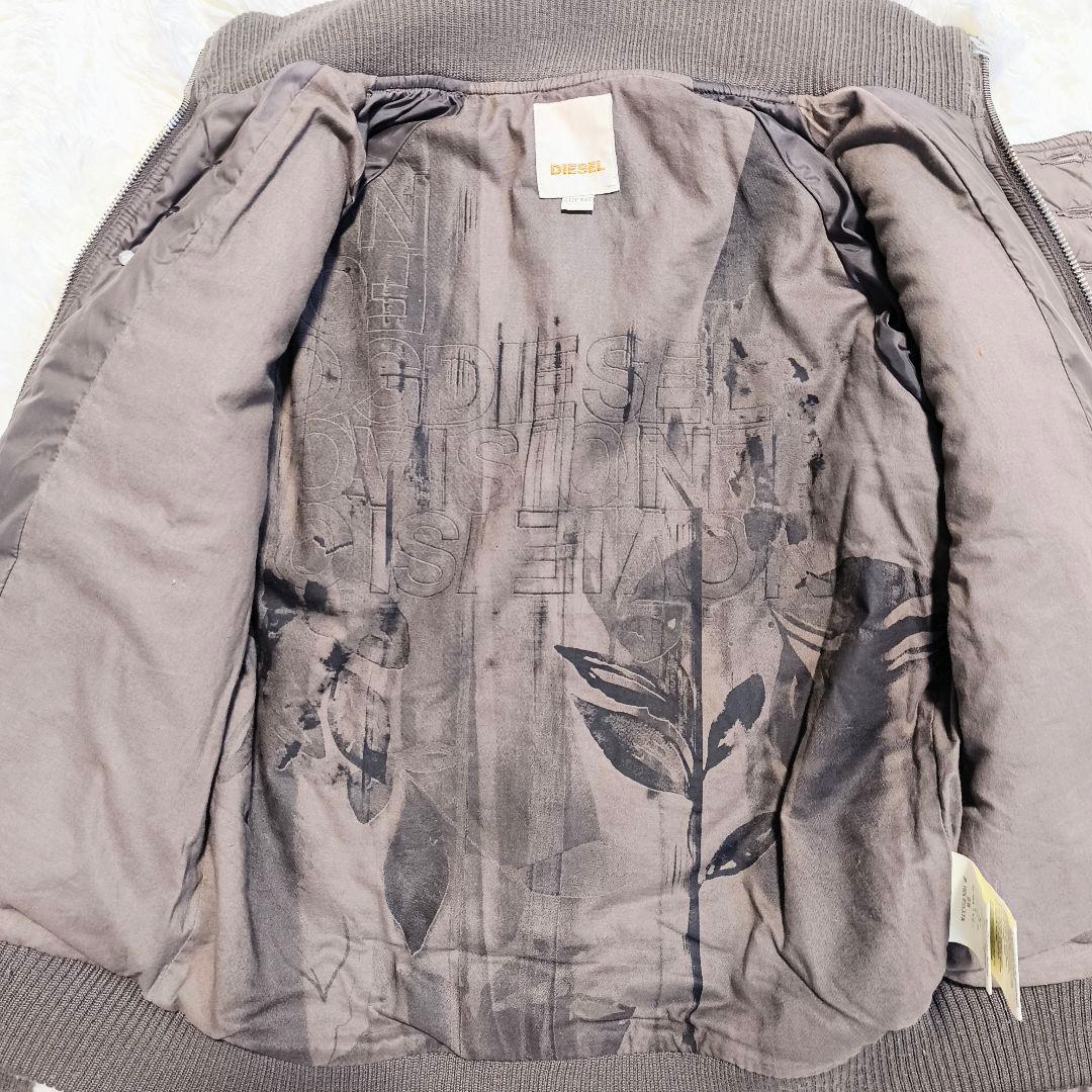 【希少】ディーゼル ファー切り替え ブルゾン ミリタリージャケット Y2K L