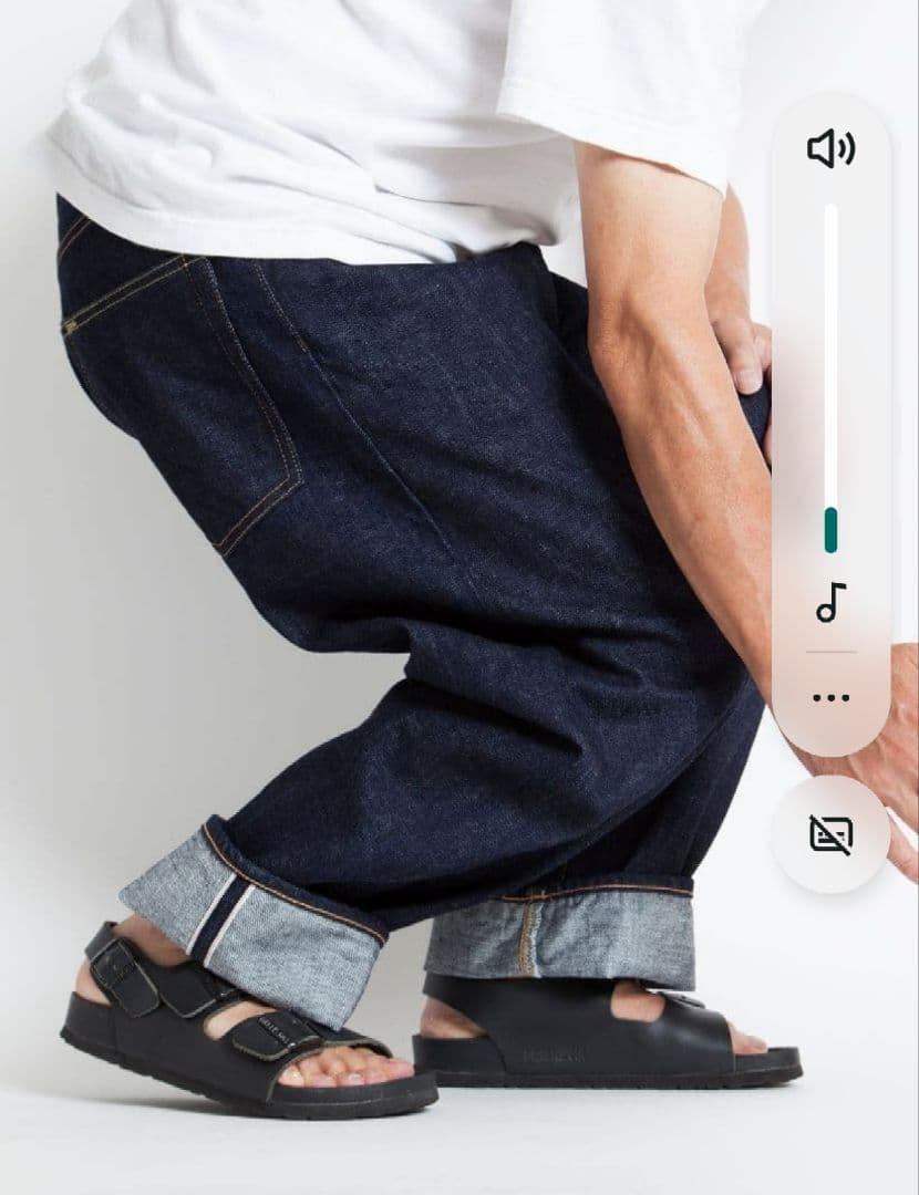 コットンデニムパンツ インディゴ W30