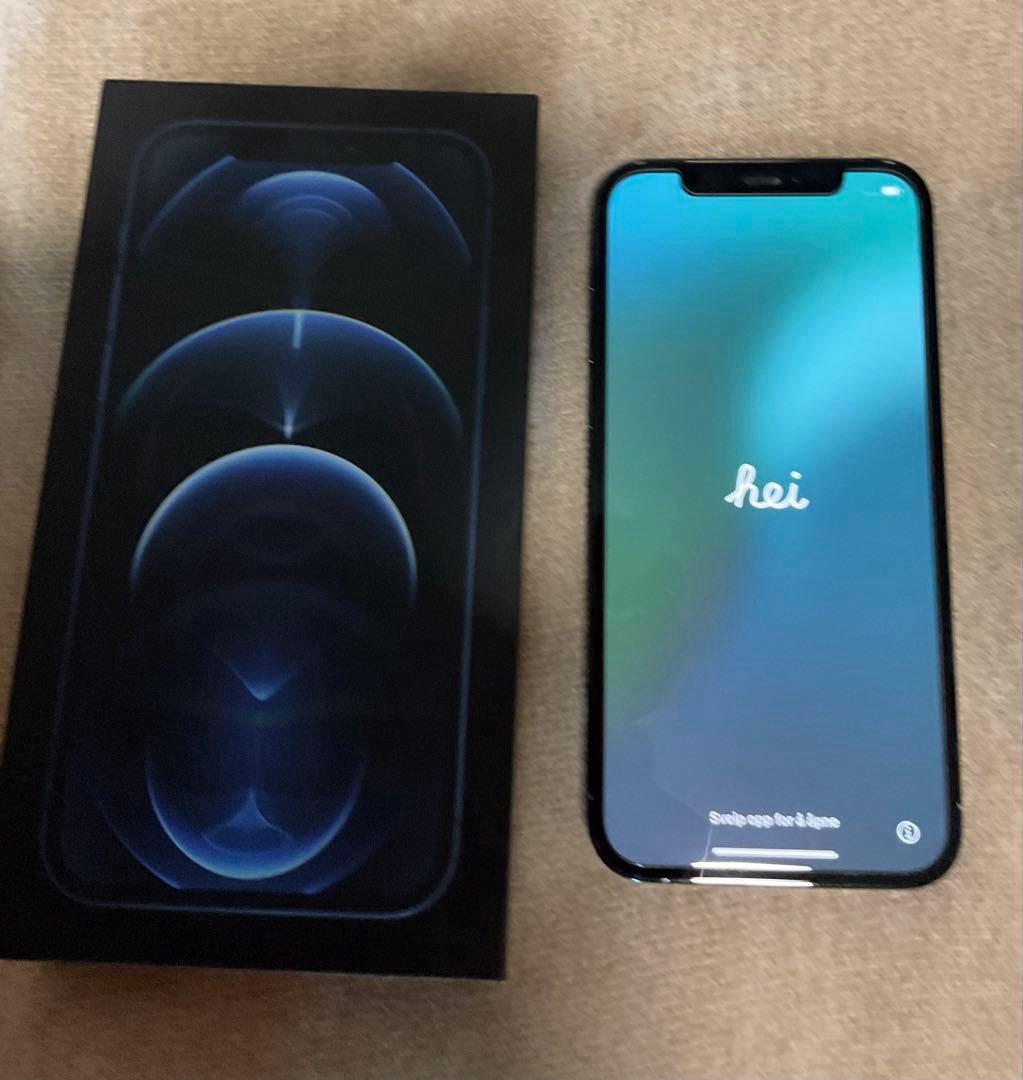 【超美品】箱付iPhone12 Pro 512GBパシフィックブルー