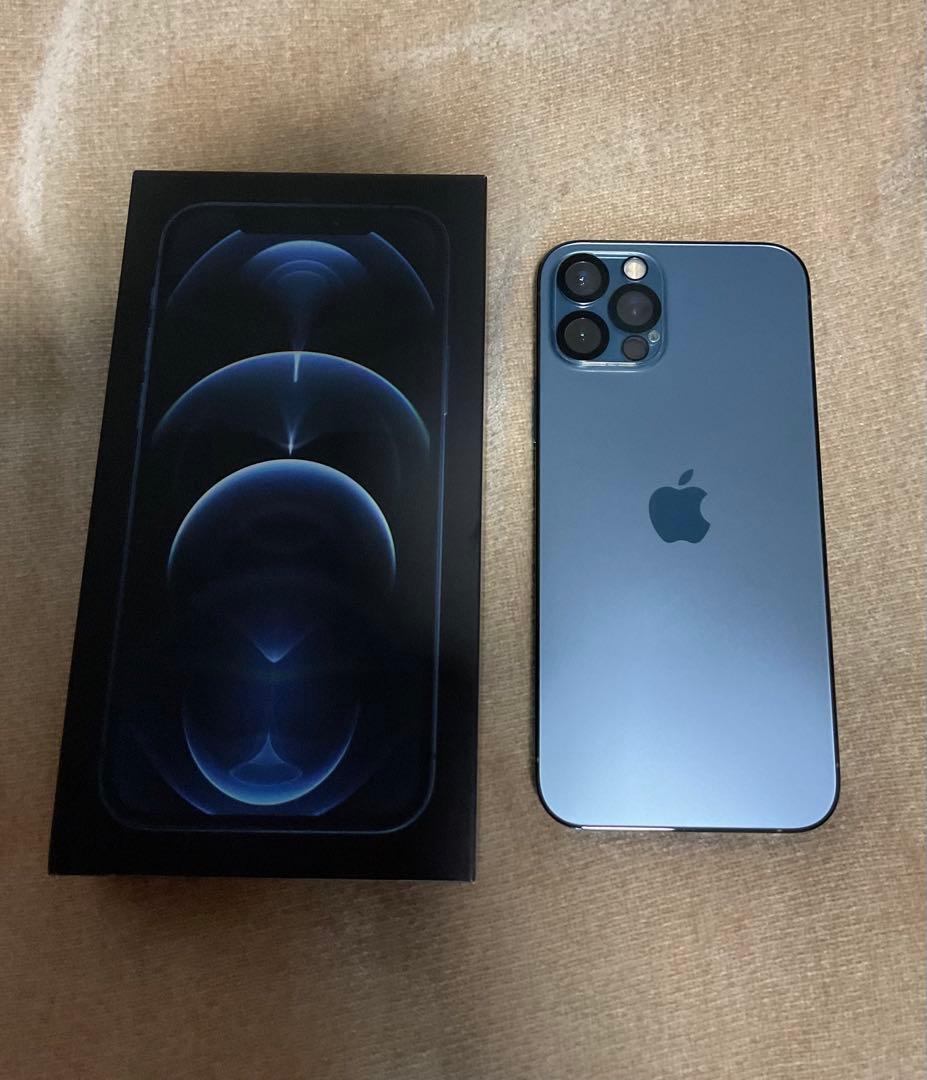 【超美品】箱付iPhone12 Pro 512GBパシフィックブルー