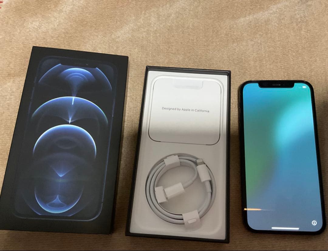 【超美品】箱付iPhone12 Pro 512GBパシフィックブルー