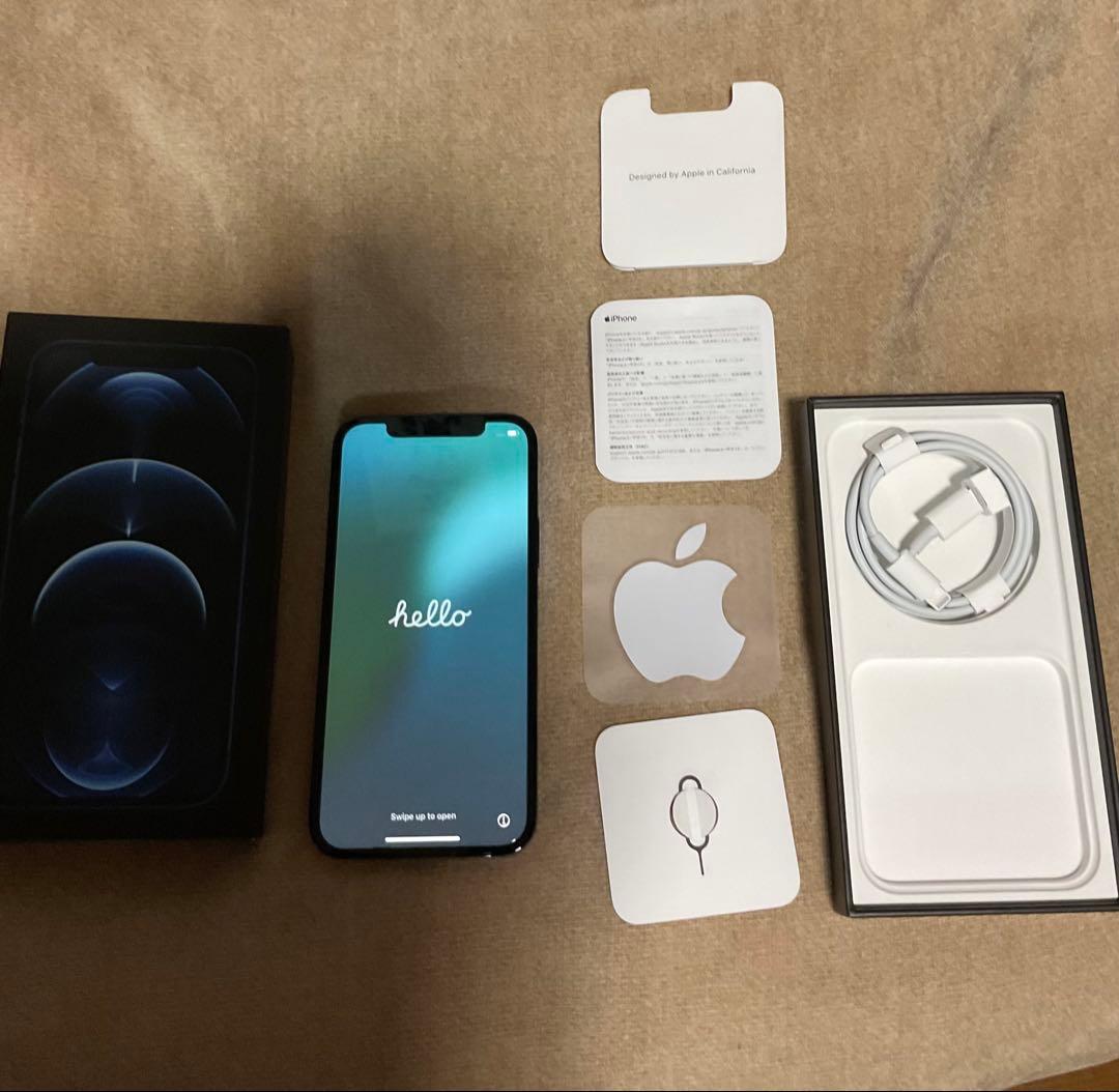 【超美品】箱付iPhone12 Pro 512GBパシフィックブルー
