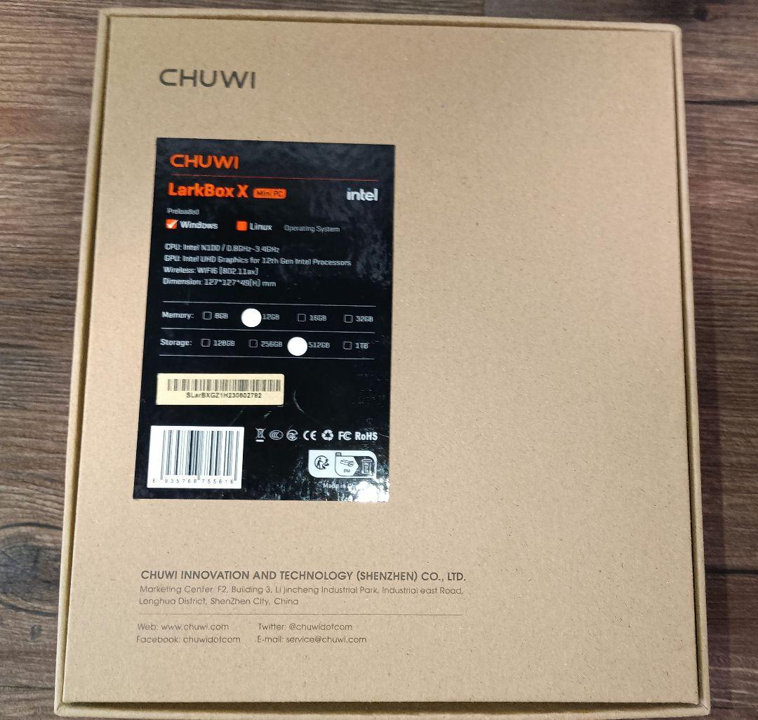 ミニPC CHUWI LarkBox x 2023