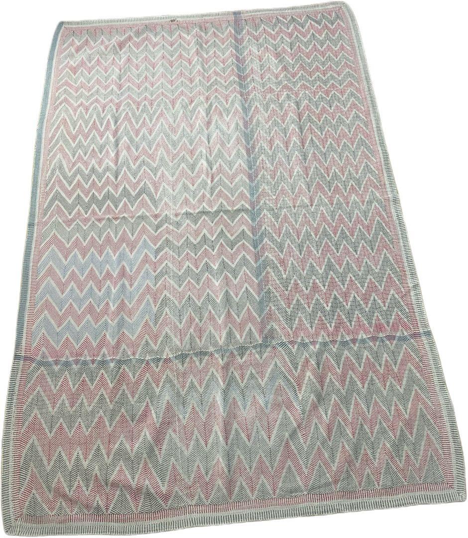 ヴィンテージカンタキルト　ロホリ　レア　インド　ノクシカタ　高級　手仕事