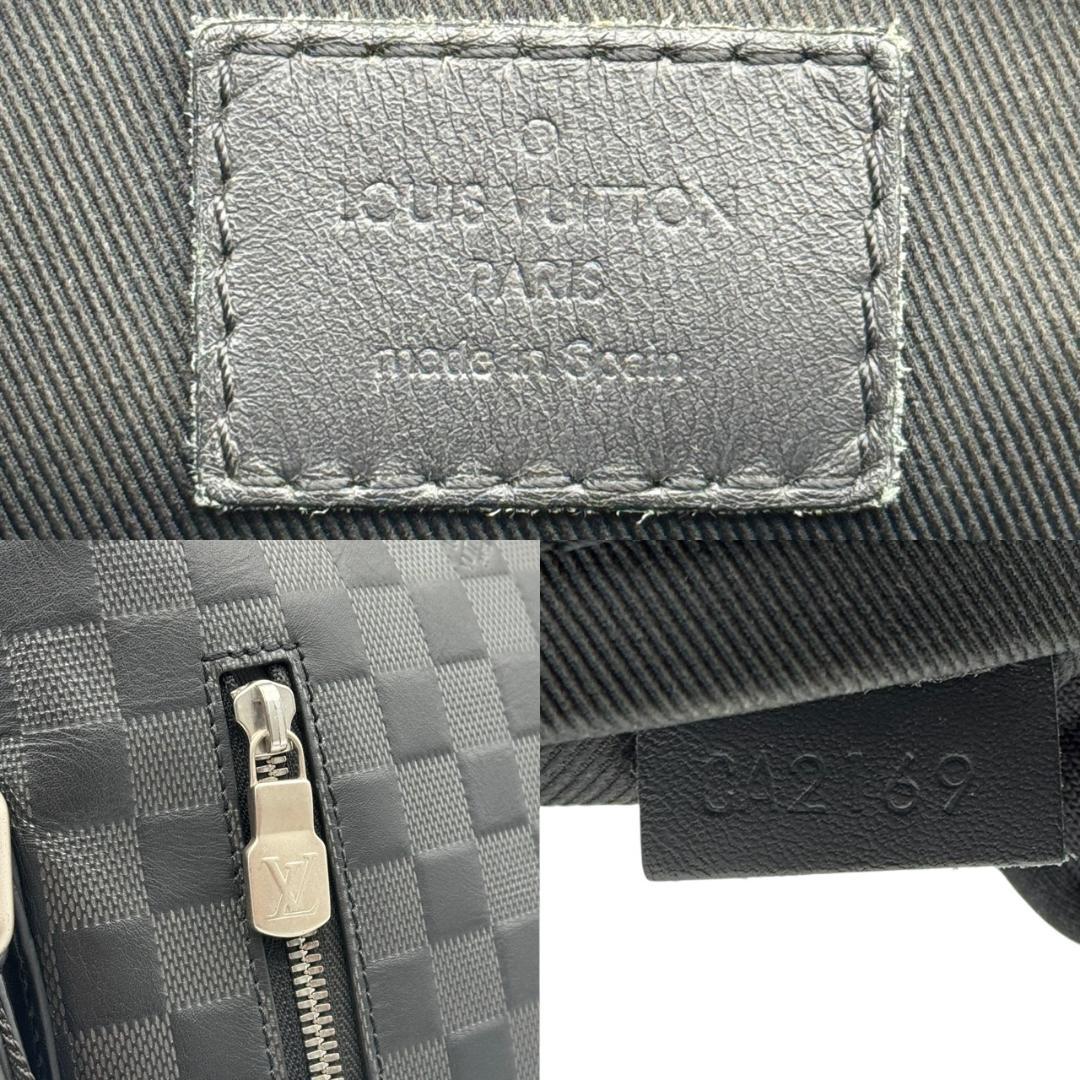 【極美品】ルイヴィトン ダミエアンフィニ ディスカバリーメッセンジャーPPM 黒