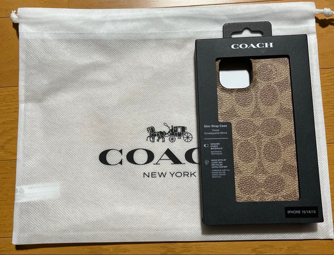 新品未使用coach iPhone15/14/13対応ケース