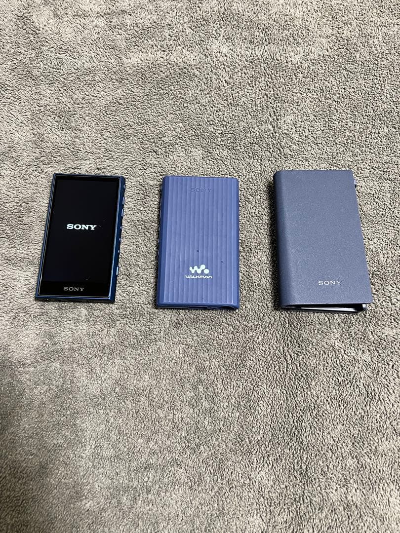 SONY NW-A306デジタルオーディオプレーヤー ブルー　カバー付き