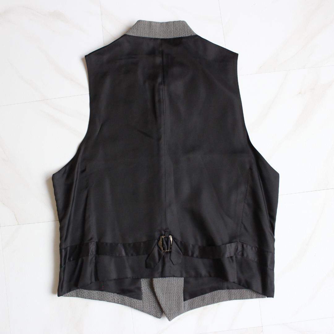 MEN'S TENORAS マオカラー スリーピーススーツ グレー XL