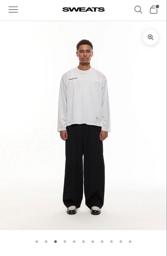 パンツ sweatscollective PLEATED PANT - BLACK M