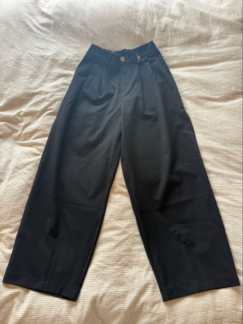 パンツ sweatscollective PLEATED PANT - BLACK M