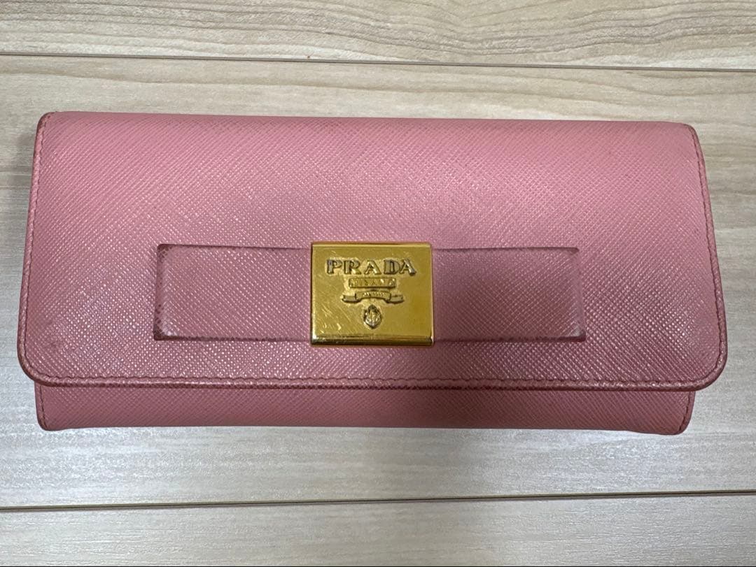 PRADA 長財布 ピンク