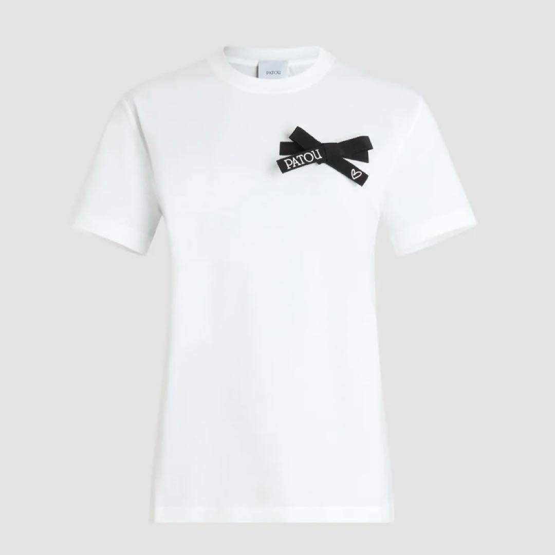 25新作 PATOU オーガニックコットン ボウTシャツ S