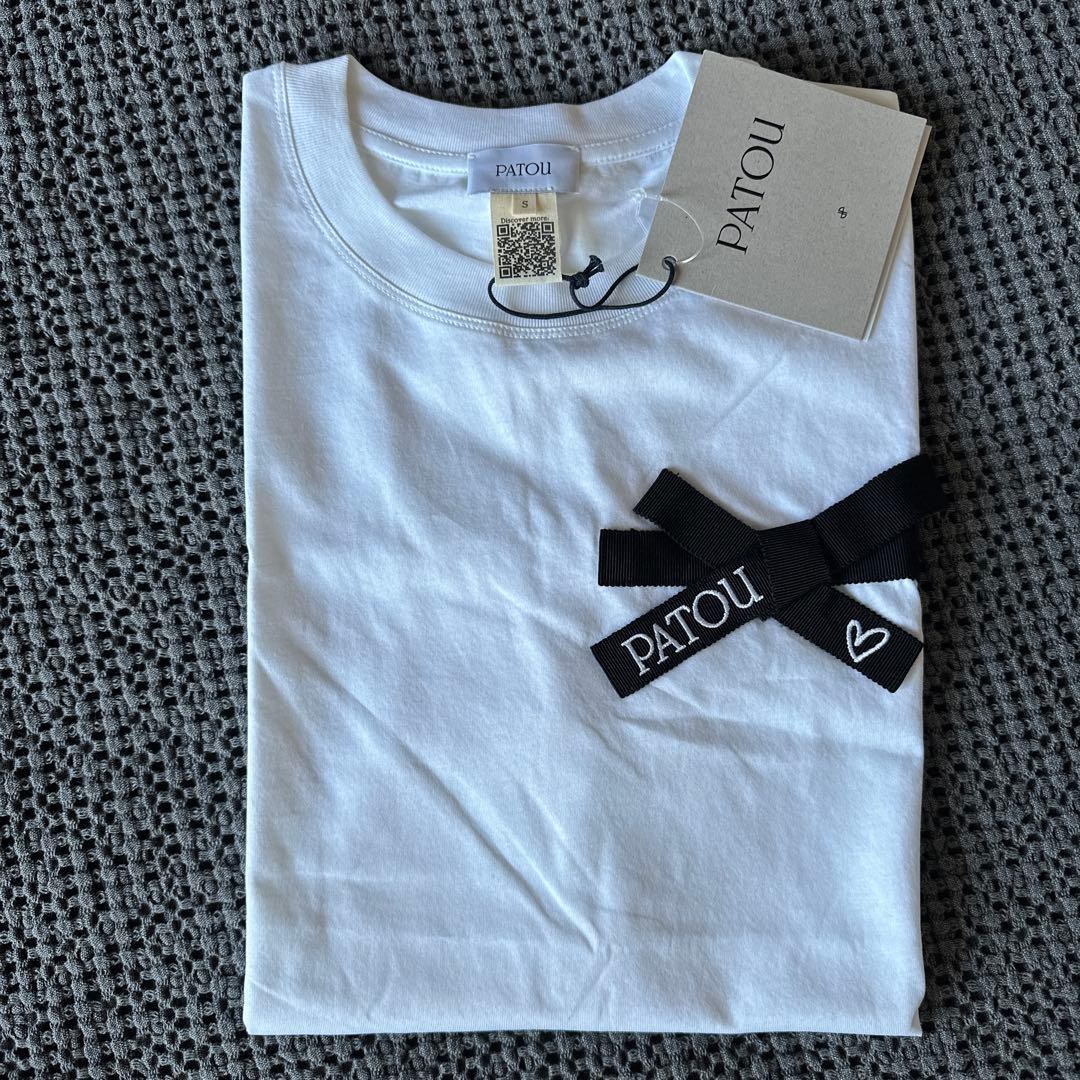 25新作 PATOU オーガニックコットン ボウTシャツ S