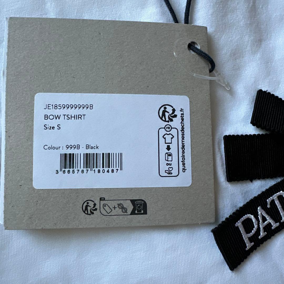 25新作 PATOU オーガニックコットン ボウTシャツ S