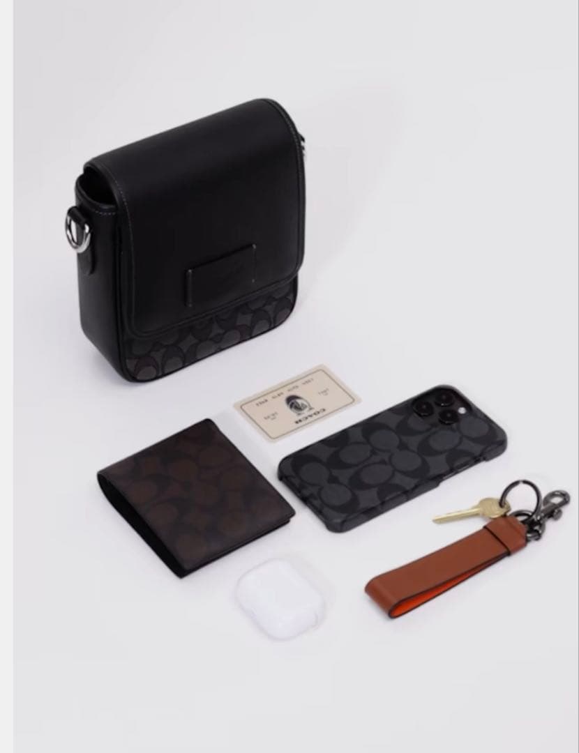 COACH ルーカス クロスボディ バッグ・シグネチャー ジャカード