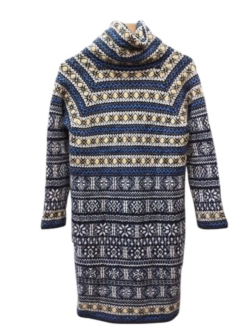 45R フォーティファイブアール ウールコート マルチカラー ノルディック 総柄