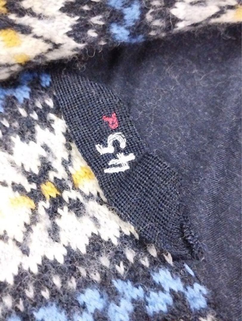 45R フォーティファイブアール ウールコート マルチカラー ノルディック 総柄