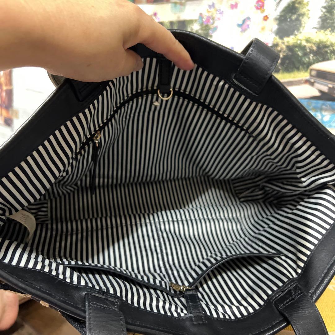 31日のみ感謝バーゲン☆kate spade リボン付きかごバッグ