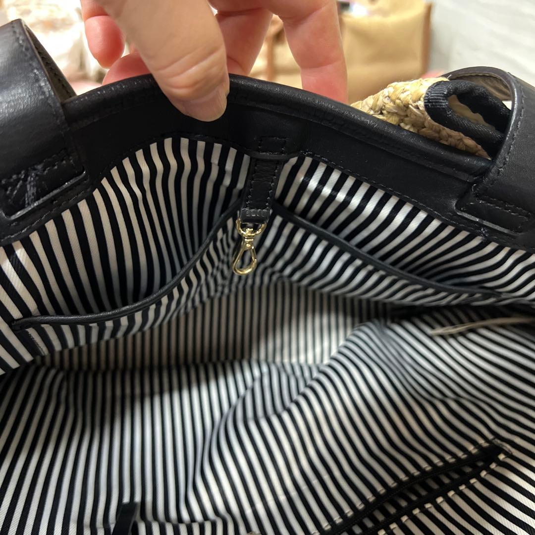 31日のみ感謝バーゲン☆kate spade リボン付きかごバッグ