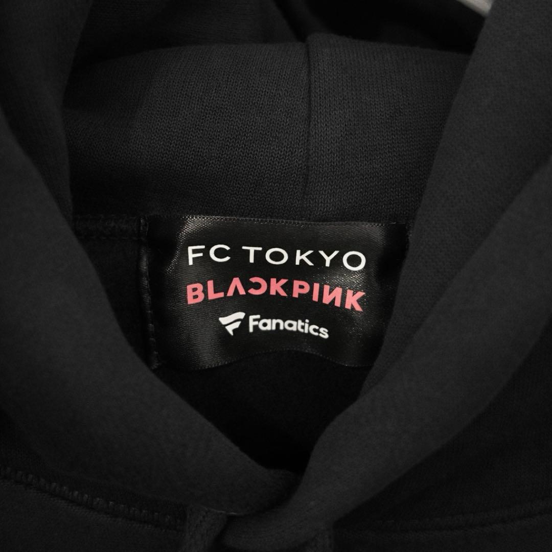 FC東京×BLACKPINK ロゴ　フーディ　ブラック Mサイズ