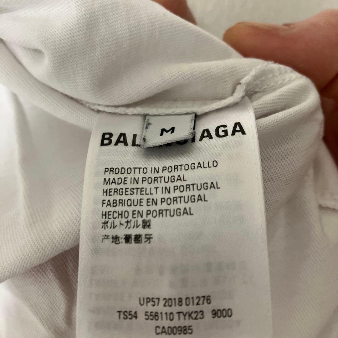 9月限定セール完売品メルカリ最安値BALENCIAGA ロゴ Tシャツ ホワイト
