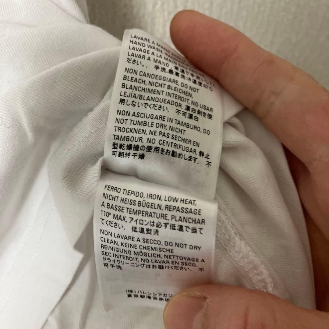 9月限定セール完売品メルカリ最安値BALENCIAGA ロゴ Tシャツ ホワイト