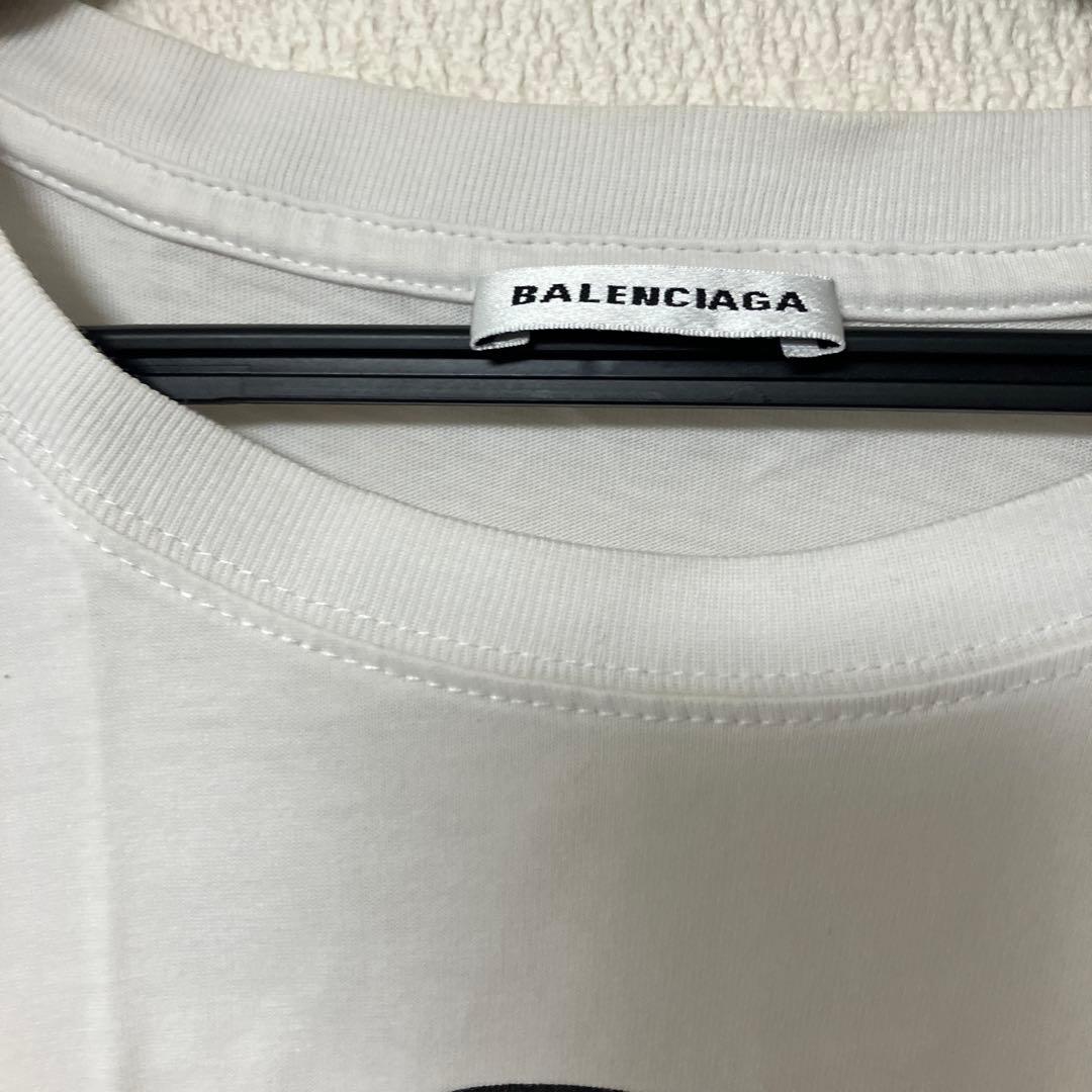 9月限定セール完売品メルカリ最安値BALENCIAGA ロゴ Tシャツ ホワイト
