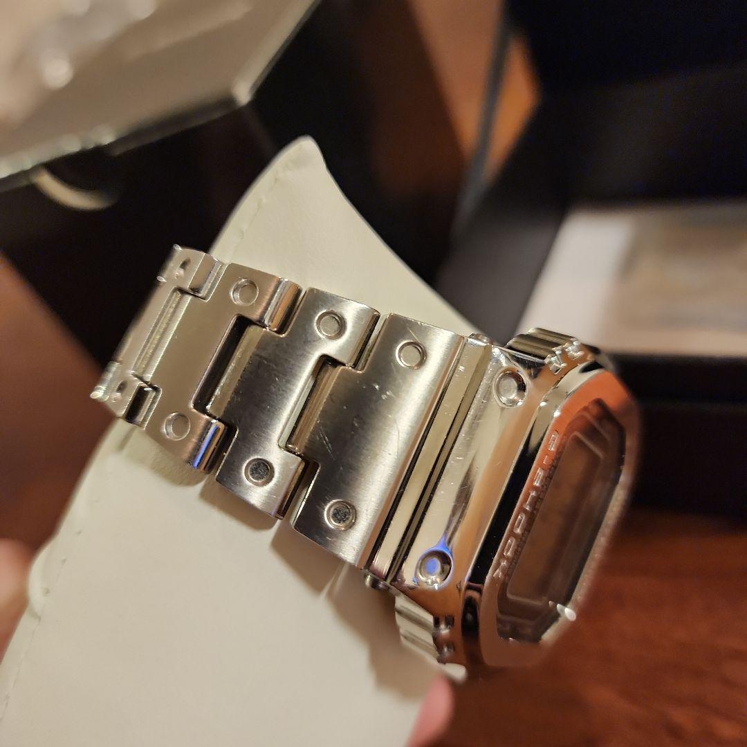 美品 G-SHOCK 腕時計 フルメタル シルバー GMW-B5000D-1JF