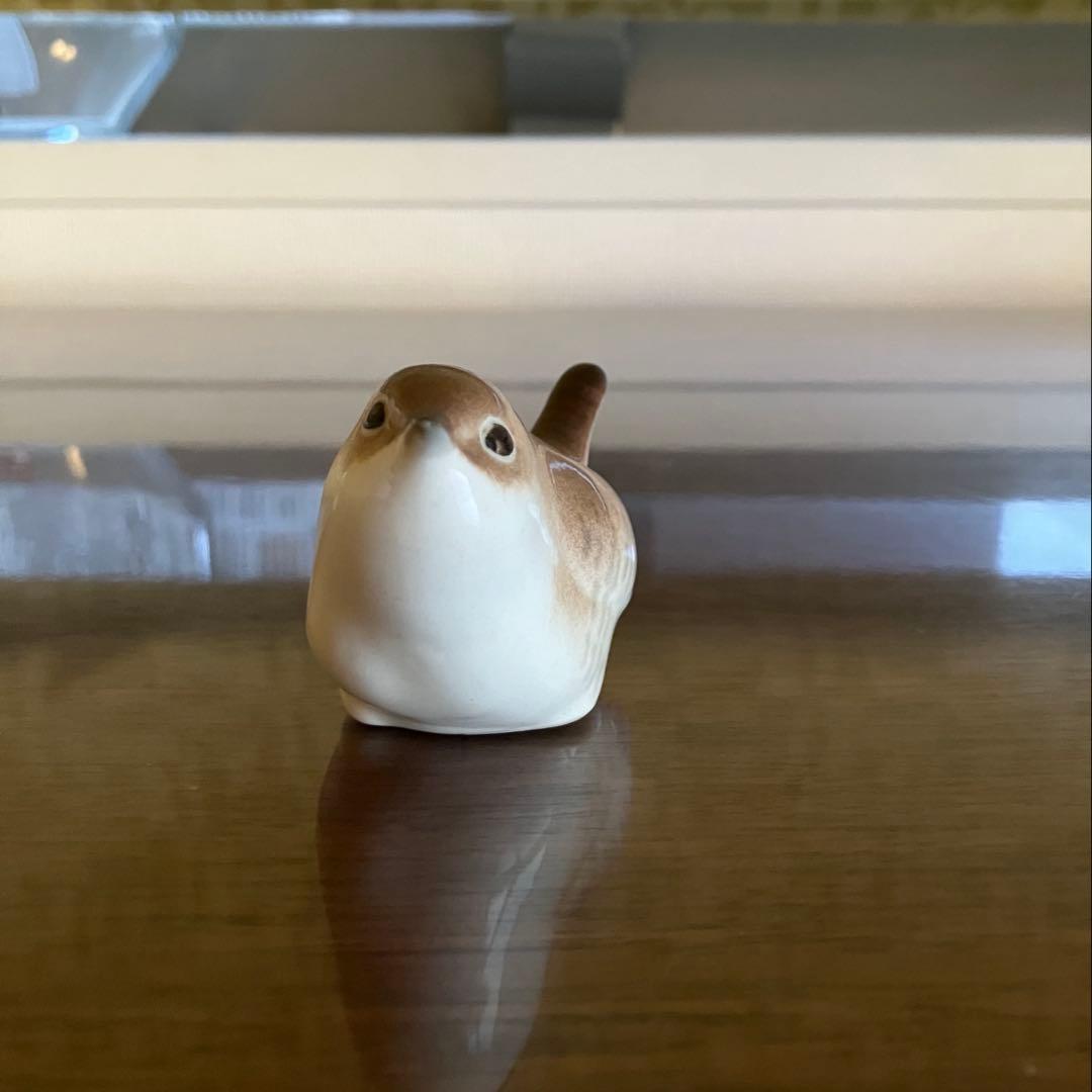 ロモノーソフ　フィギュリン　フィギュア　ミソサザイ　Made in USSR