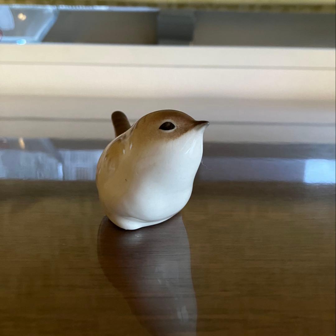 ロモノーソフ　フィギュリン　フィギュア　ミソサザイ　Made in USSR