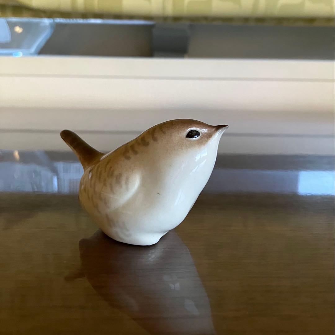 ロモノーソフ　フィギュリン　フィギュア　ミソサザイ　Made in USSR