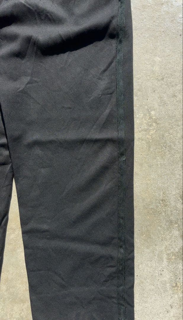 40s vintage スラックス ウール ギャバジン ボタンフライ 着画あり