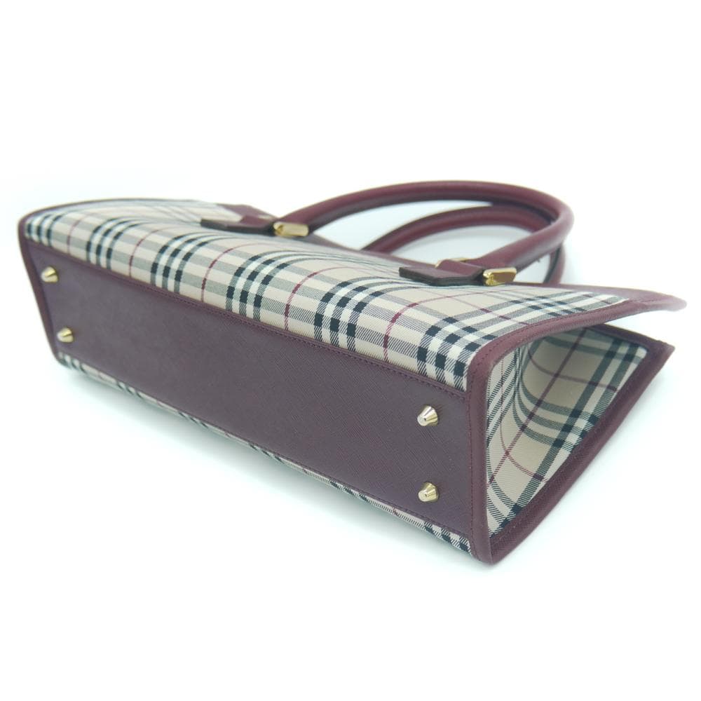 BURBERRY バーバリー ノバチェック柄 ハンドバッグ Y03581
