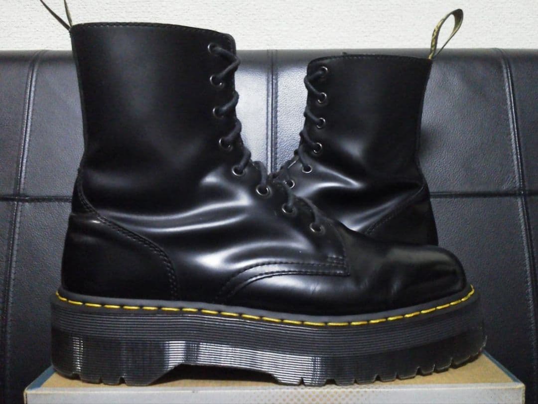 Dr.Martens JADON UK9 黒 厚底 8ホール ジェイドン