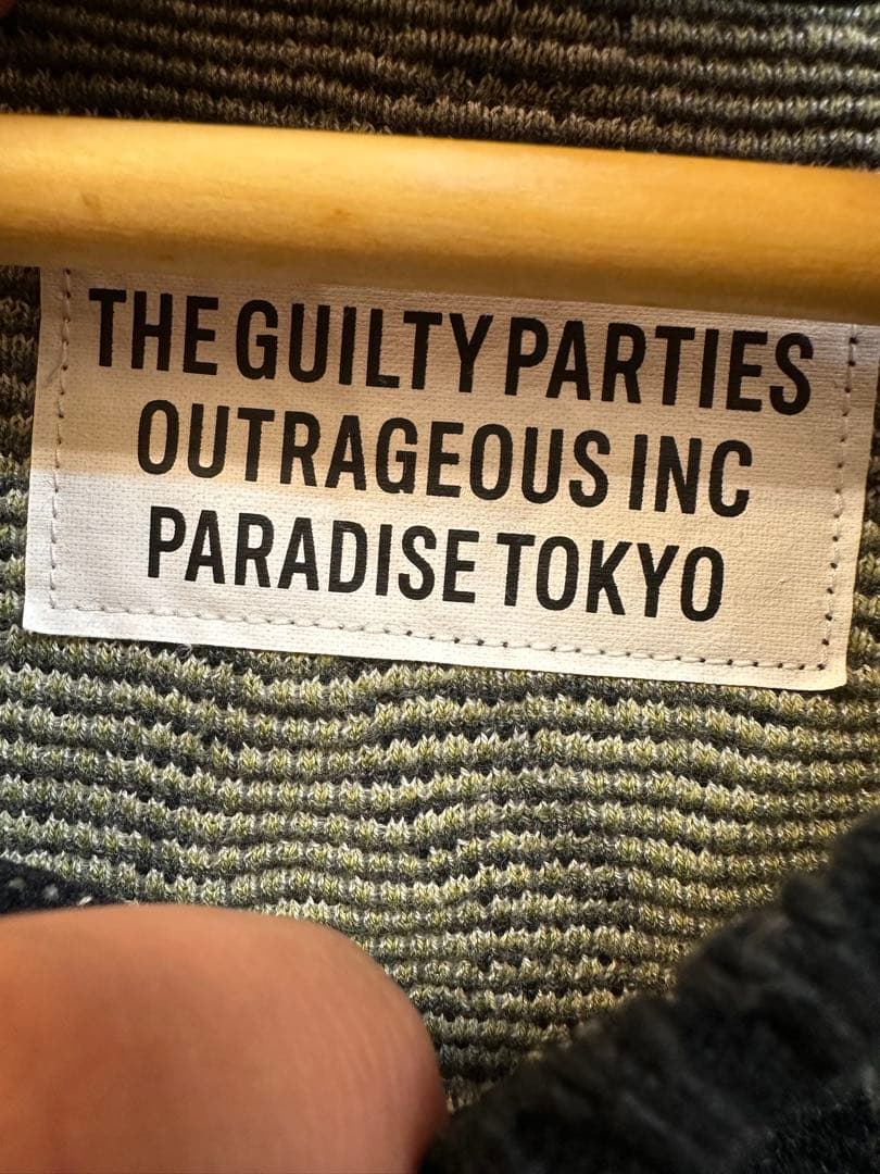 【WACKO MARIA x TIM LEHI】ジャガードニットOlive