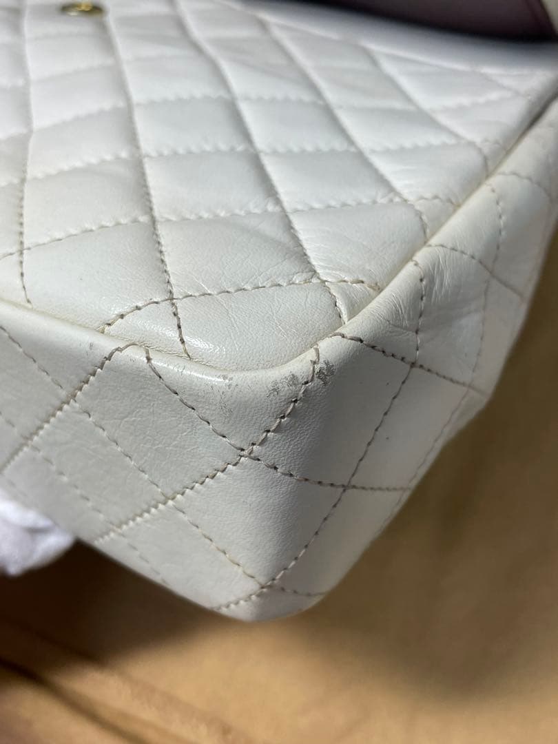 CHANELキルティング　マトラッセ チェーン ショルダーバッグ ラムスキン