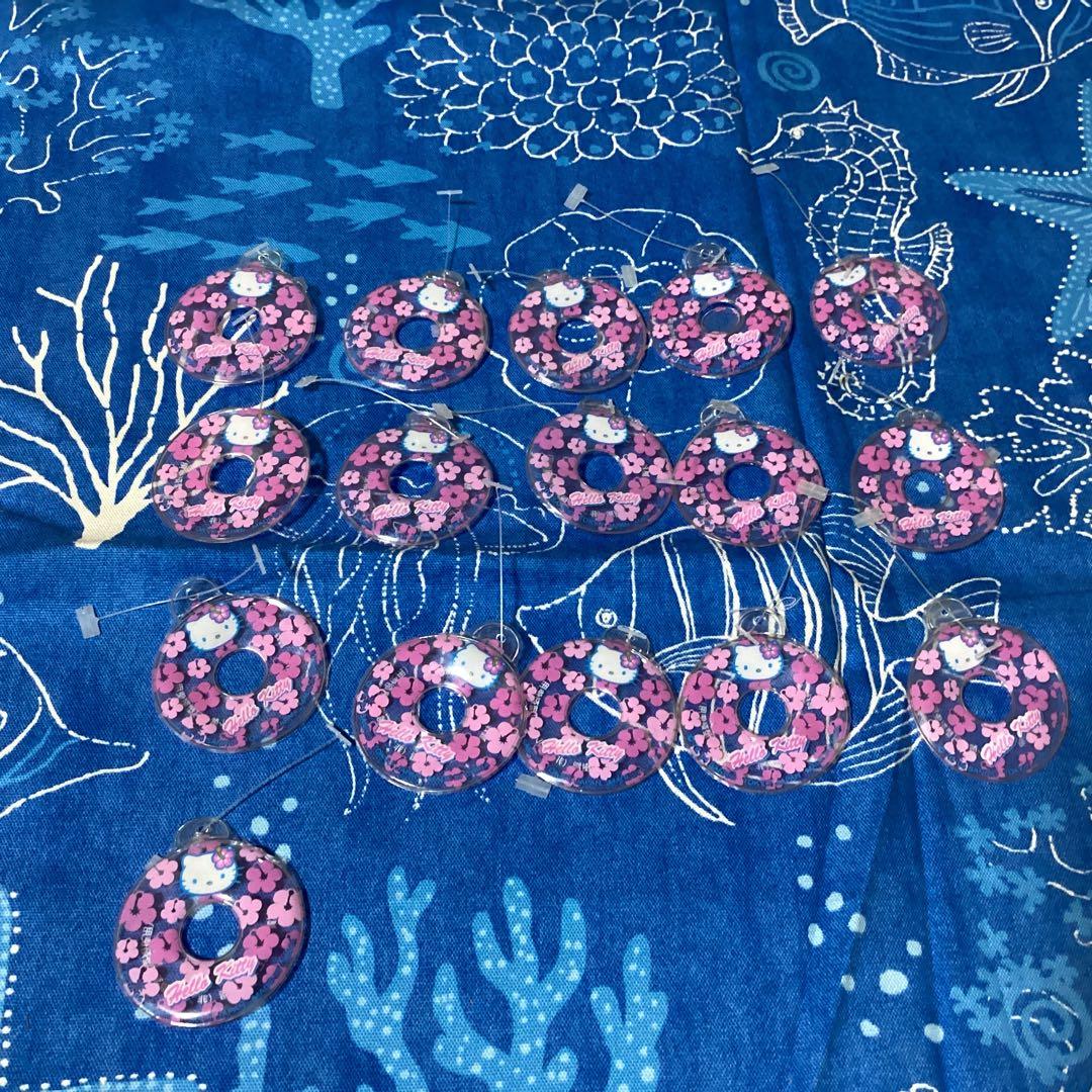 3347ハローキティハワイハイビスカスキティ　浮き輪マスコット