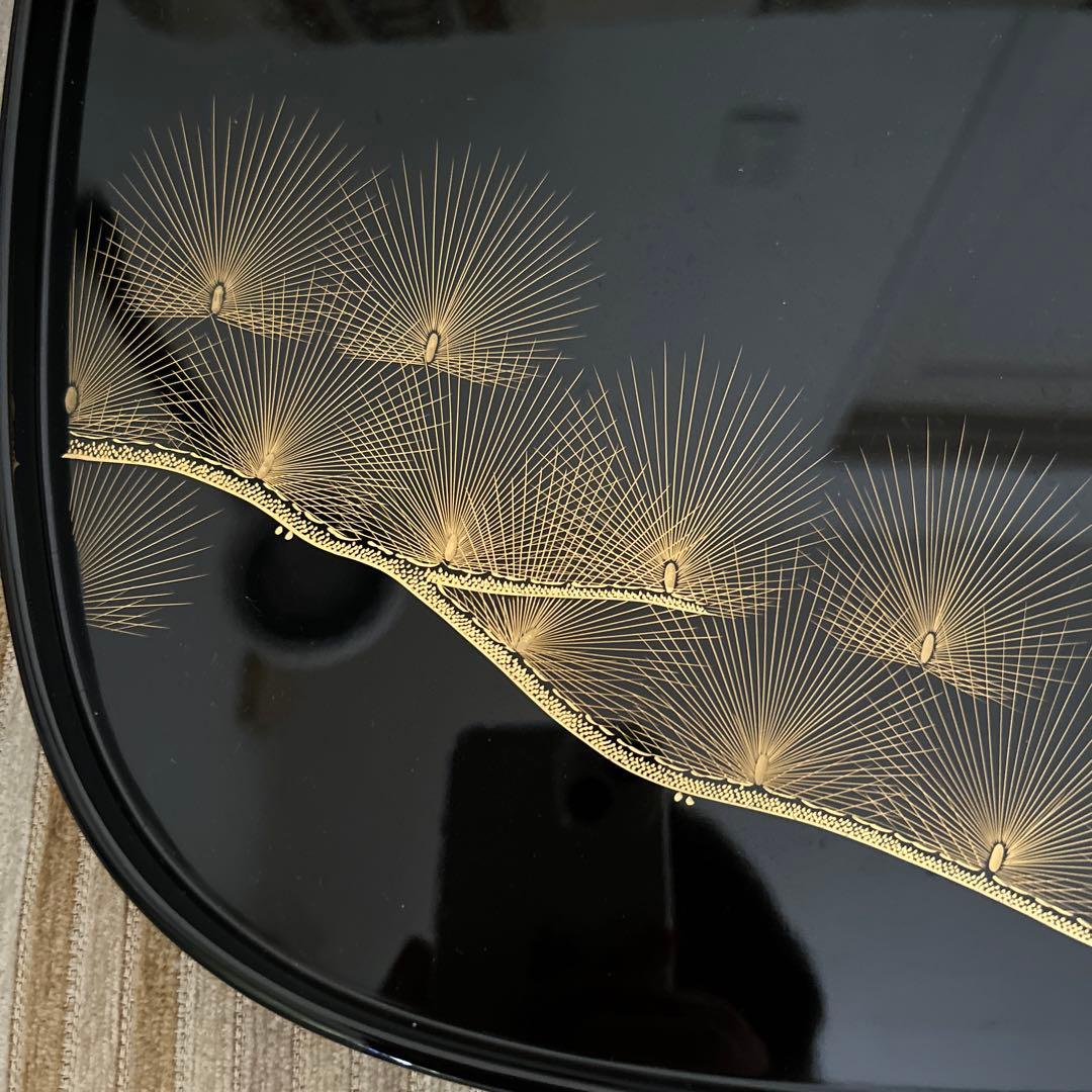 輪島塗飛花沈金　お値下げ中上膳5客