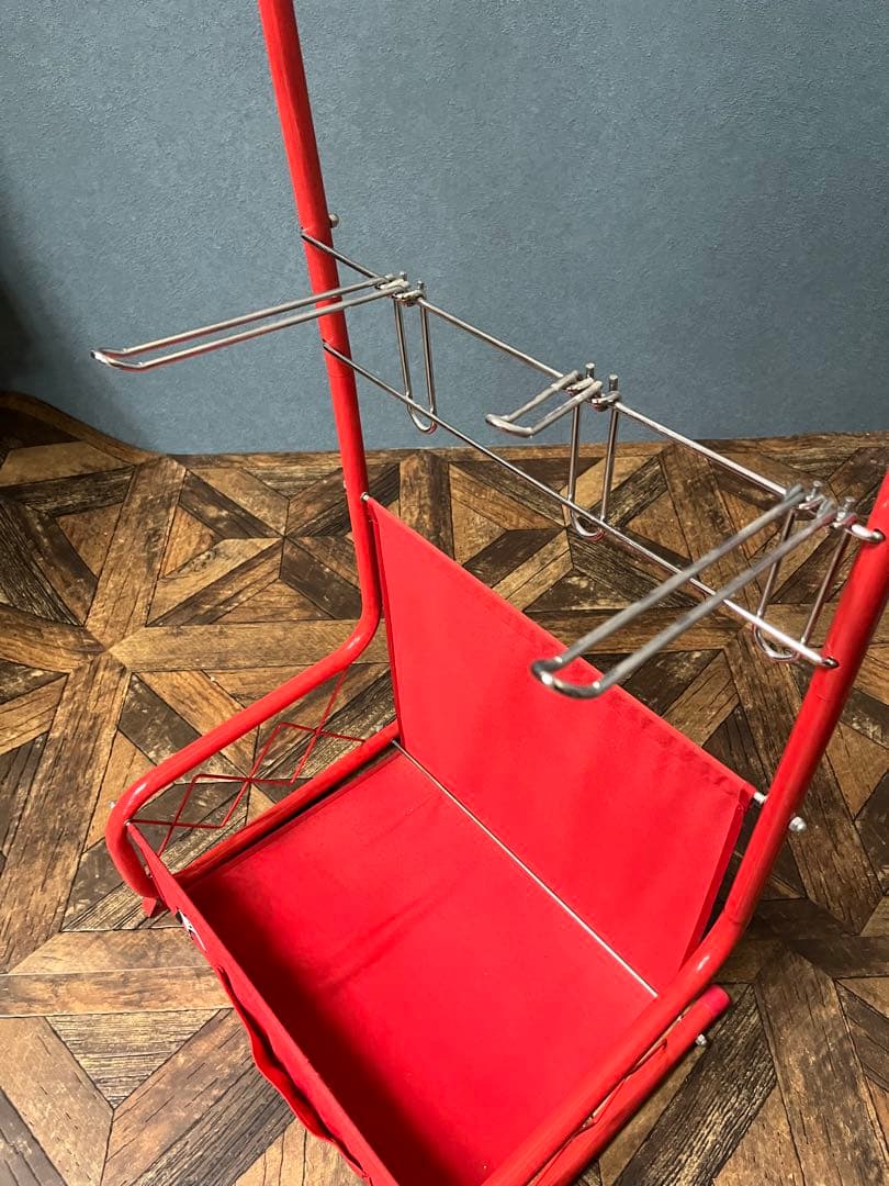 赤 ハンガーラック レトロポップインテリアアンティーク時物 昭和 レトロ