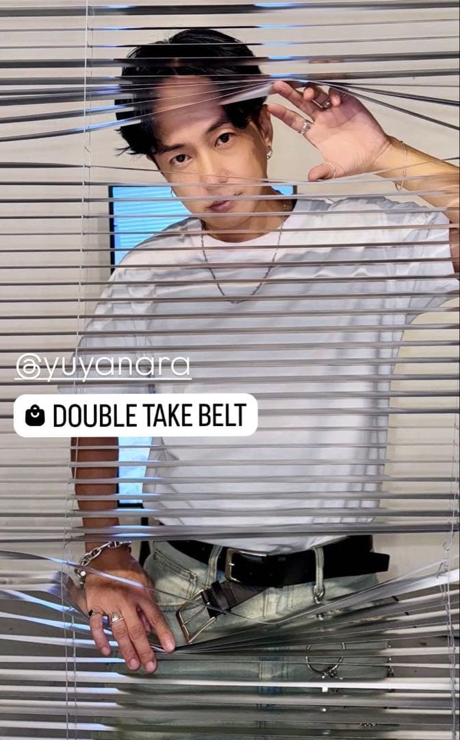 【美品】POOLDE Double Take Belt 本革ベルト カウレザー