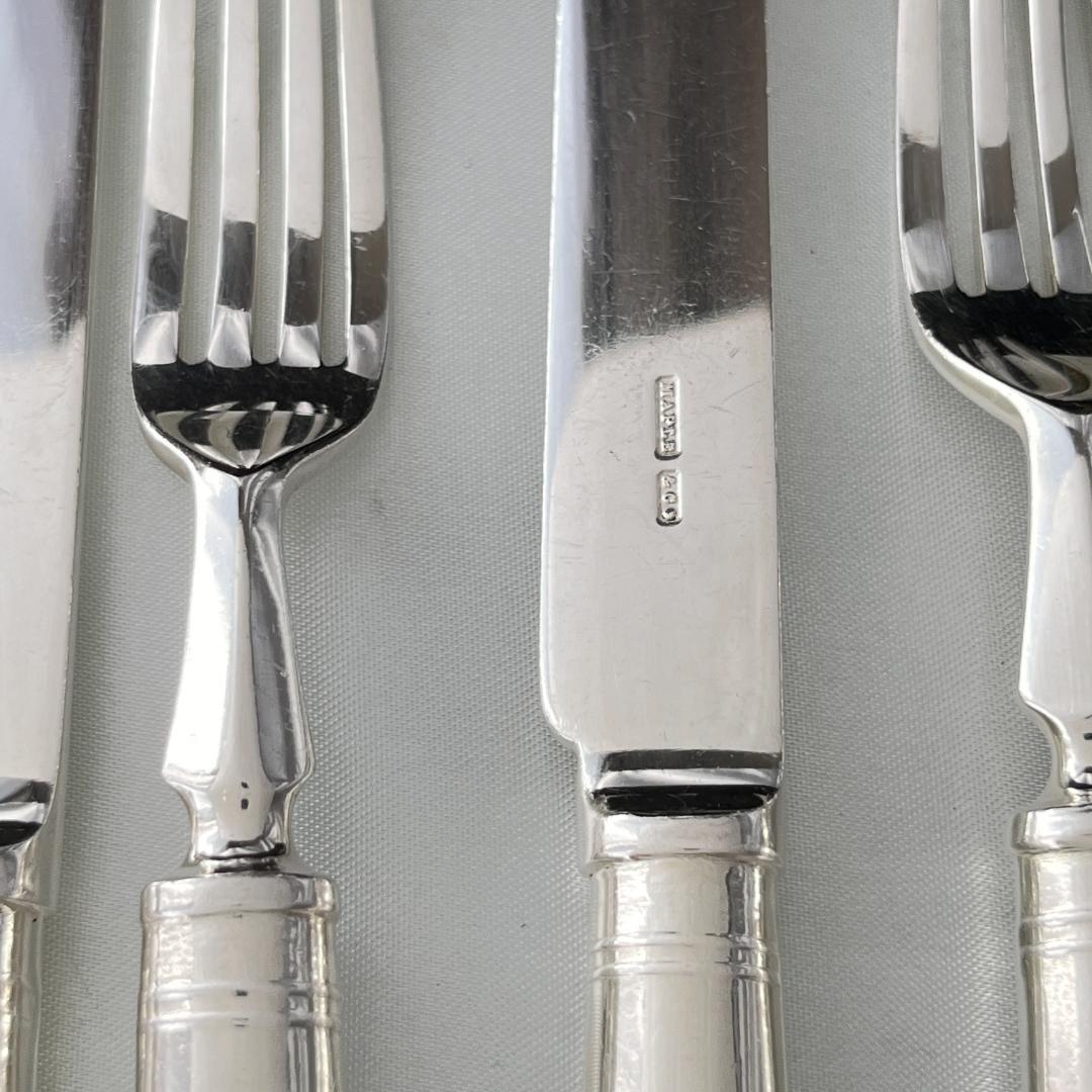【Maple & Co.】デザートセットナイフ / フォーク 12本 ケース